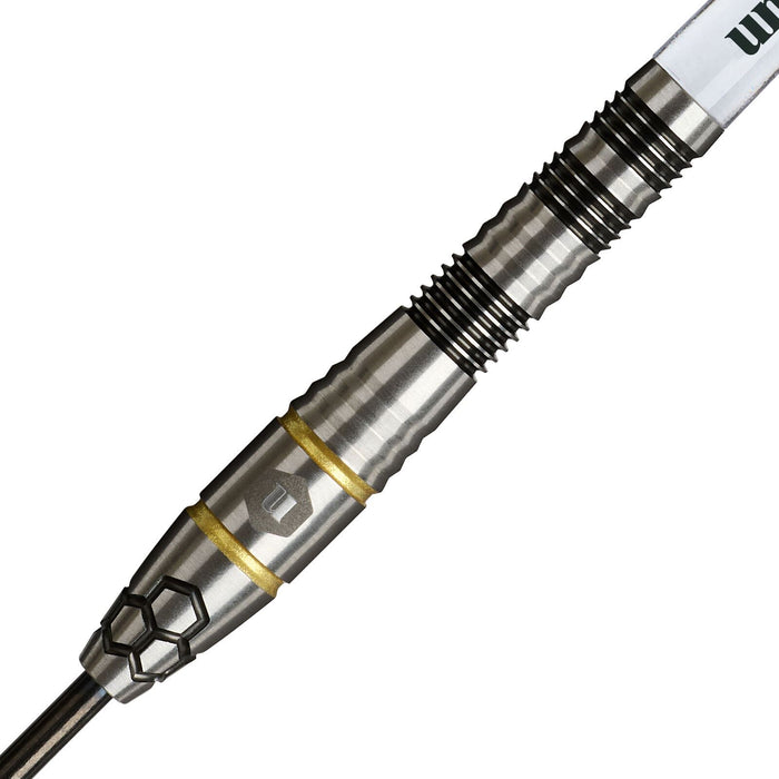 Unicorn Darts Hexium Black & Gold Style 1 90% Tungsten Phase 6 Dart Set