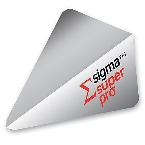 Unicorn Darts Sigma.100 Super Pro Shape Micron Optimised Dart Flight - Silver