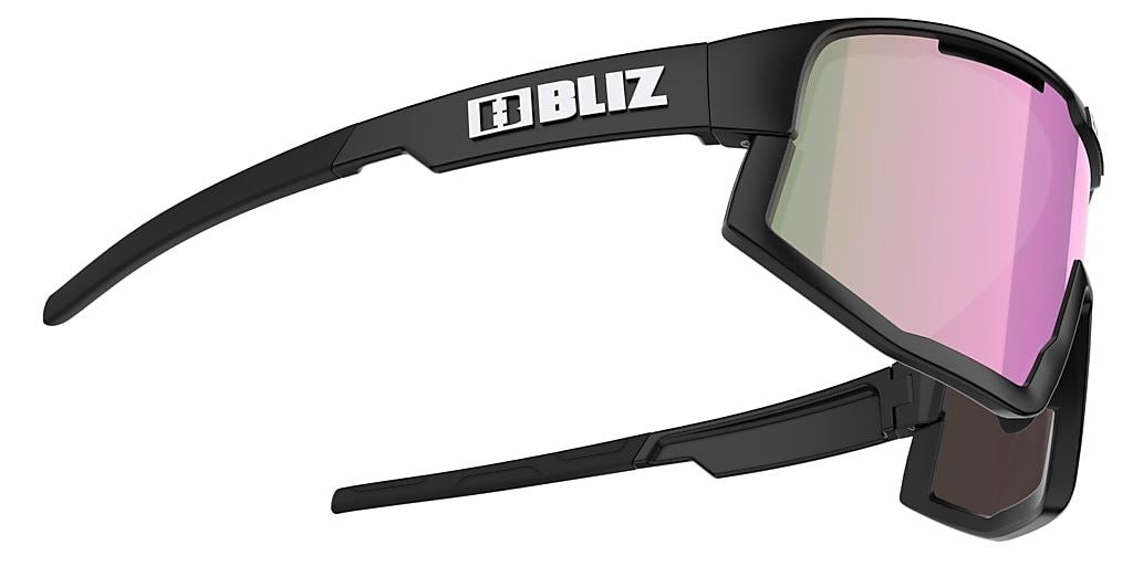Bliz Fusion Small Sports Sunglasses Black Frame Brown Rose Lens