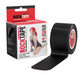 Rocktape 2 Pre Cut Kinesiology Tape Sports Adhesive Medical Roll - Black 25x5cmRockTape