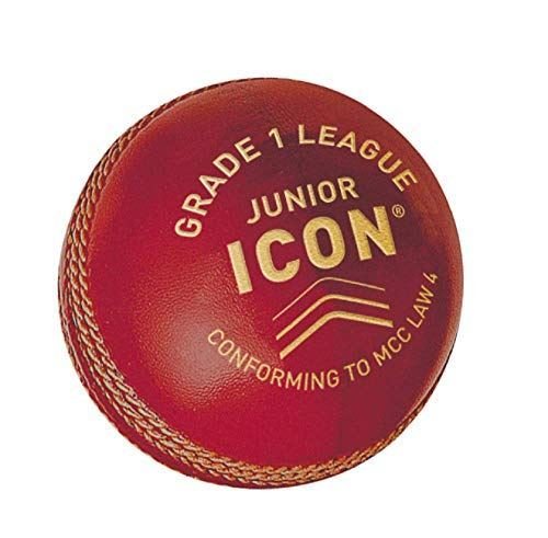 Gunn & Moore GM Cricket Icon Grade 1 League Ball Hand Stitched Leather - RedGunn & Moore