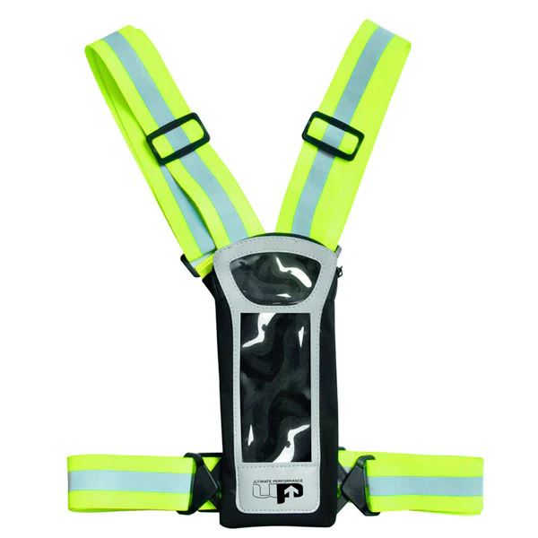 Ultimate Performance Stile Reflective LED Running Vest & Phone Carrier