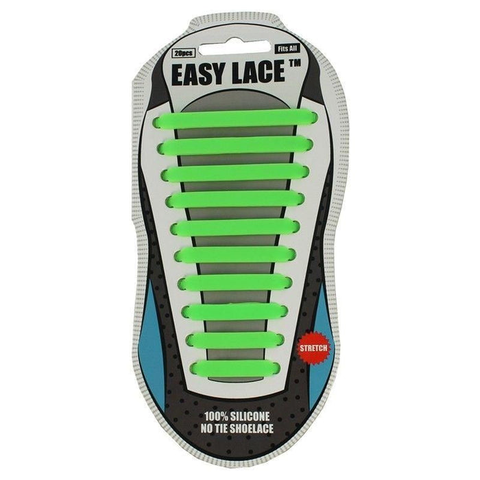 Easy Lace No Tie Elastic Silicone Slip On Trainers Shoelaces 20 Piece