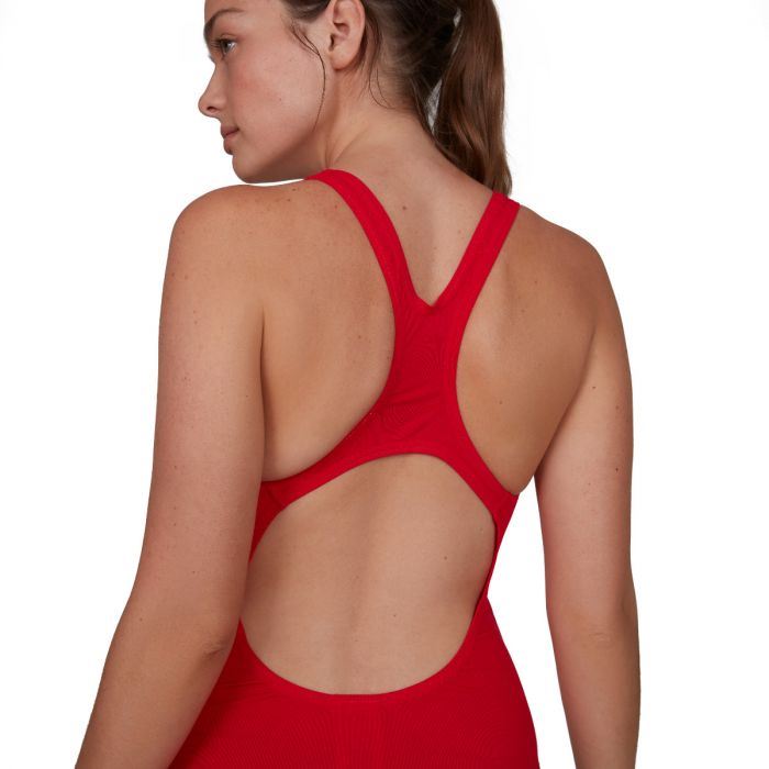 Speedo Women's Essential Endurance+ Medallist Swimsuit in Fed Red