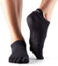 Toesox Full Toe Low Rise Grip Socks For Barre Pilates Yoga BlackToeSox