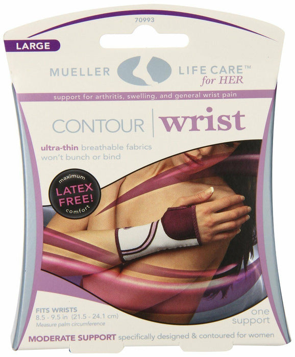 Mueller 70991-4 Wrist Support Brace Ladies Premium Injury Support