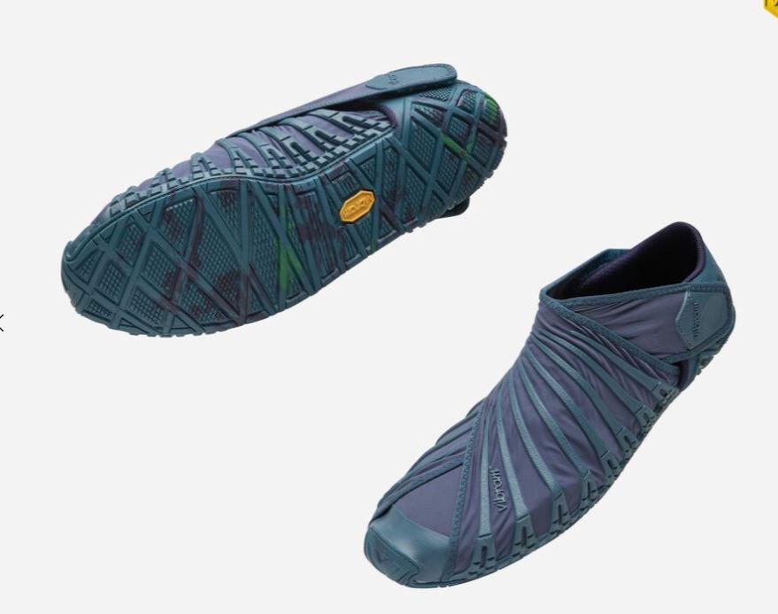 Vibram Furoshiki Original Barefoot Ladies Shoes Wrapping Footwear - Blue/Green