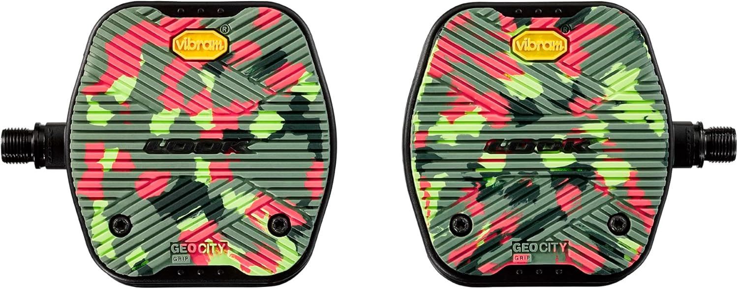 LOOK Geo City Flat Grip Pedals Urban & City Bike Pedals - Camo