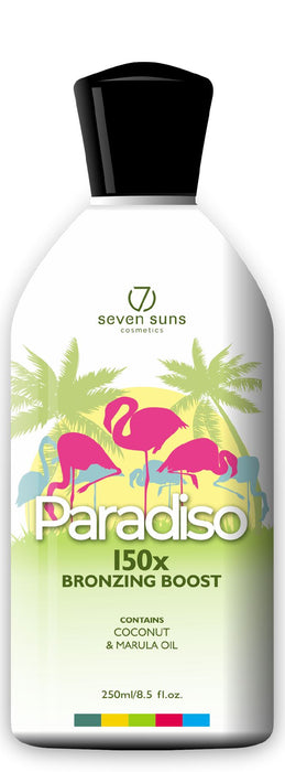 Seven Suns Paradiso Tanning Lotion Dark Tan Strong White Bronzer- 250ml