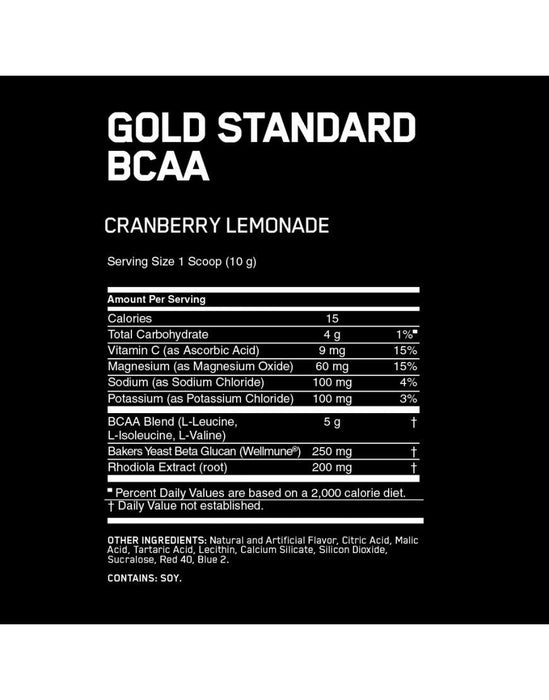 Optimum Nutrition 100% Gold Standard BCAA Endurance & Muscle Recovery - 266g