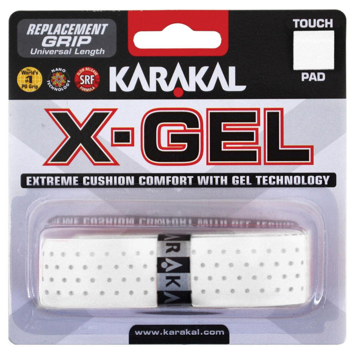 Karakal PU X - Gel Grip - Replacement - Cushioned - Self Adhesive x 2Karakal