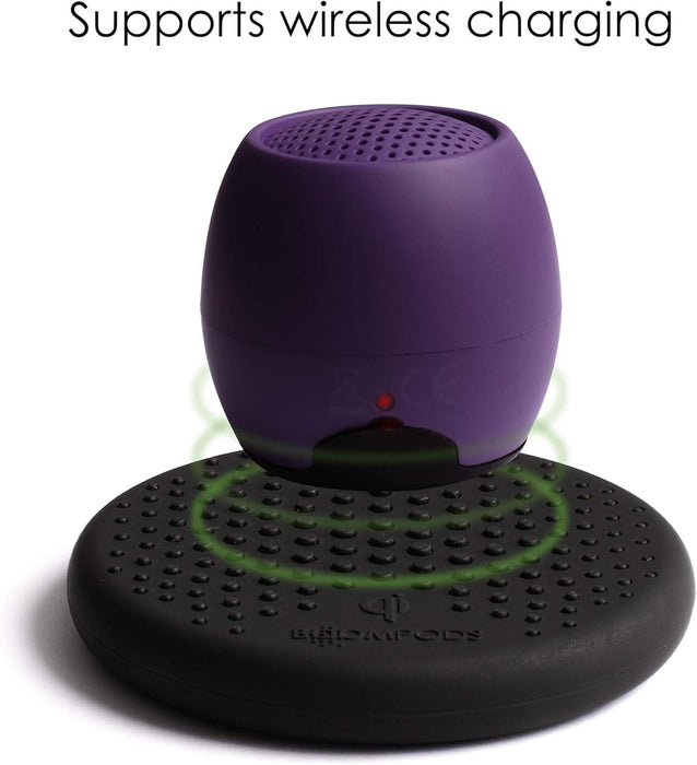 Boompods Zero Wireless Bluetooth Speaker IPX6 Waterproof 5 Hr Playtime Purple