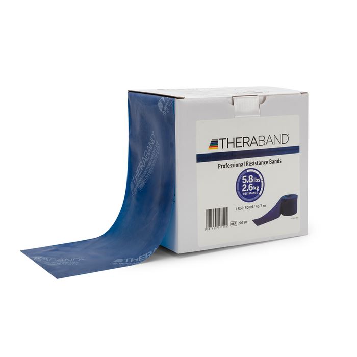 THERABAND Extra Heavy 50 Yard Latex Resistance Bands ForPhysio, Rehab & Strength - Blue