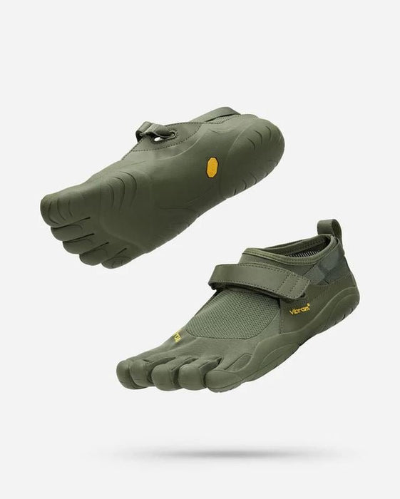 Vibram KSO VINTAGE Ladies Five Fingers Shoes Barefoot Feel Footwear - Military GreenFITNESS360