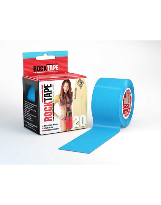 Rocktape H2O Tape Extra Sticky Adhesive Kinesiology Rolls 5M - Electric Blue