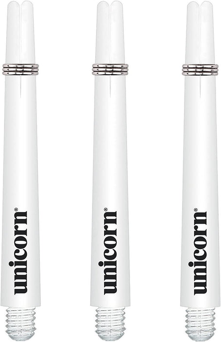 Unicorn Dart 3 Gripper Shafts Short Locking Rings Stems Black/White/Red/Blue