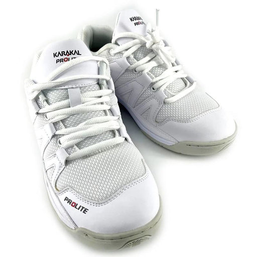 Karakal Pro Lite Indoor Squash Court Shoes Lightweight Non Slip Arch Support White TrainerKarakal