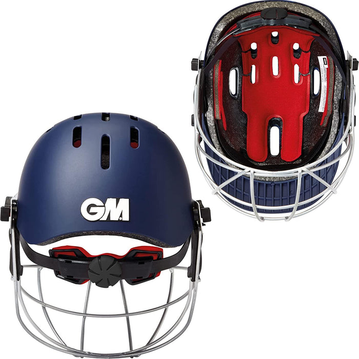 Gunn & Moore GM Cricket Purist Geo II Helmet Sports Head Protection - Navy