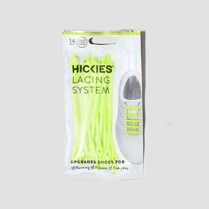 Hickies Laces Originals No Tie Elastic Shoelaces Straps 14 Pack - Neon Yellow