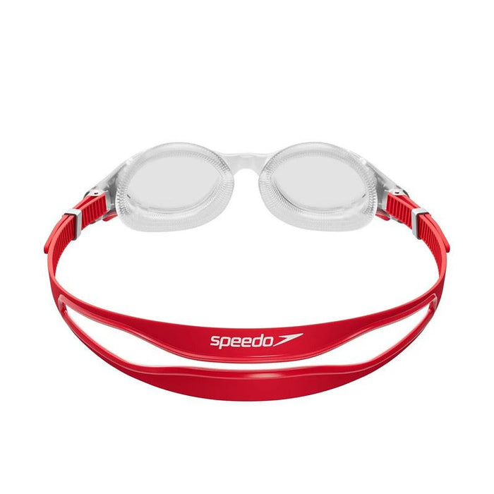 Speedo Unisex Swimming Goggles Biofuse 2.0 Antifog Underwater UV Glasses - Red