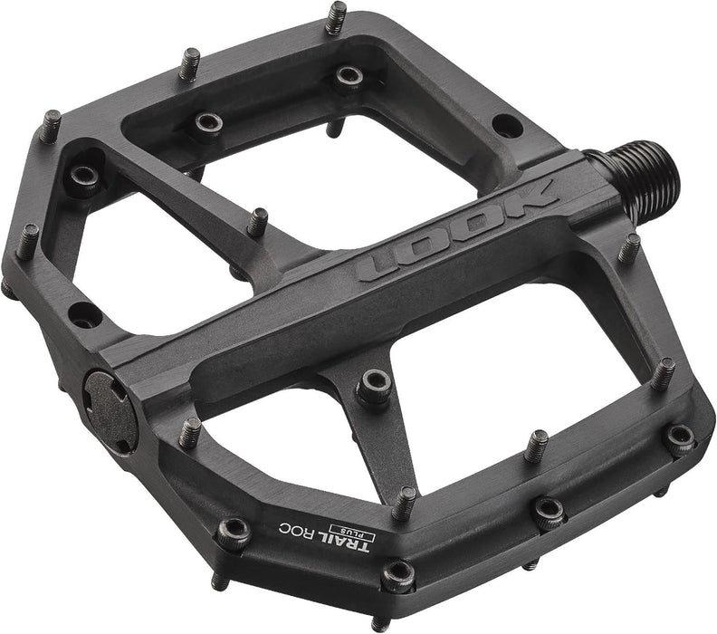 LOOK Trail Roc Plus Flat Bike Pedals Alloy Platform with 10 Pins - Black