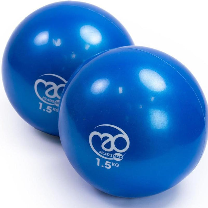 Fitness Mad Soft 1.5kg Weights Pair – Lightweight Hand Weights for Matwork Training