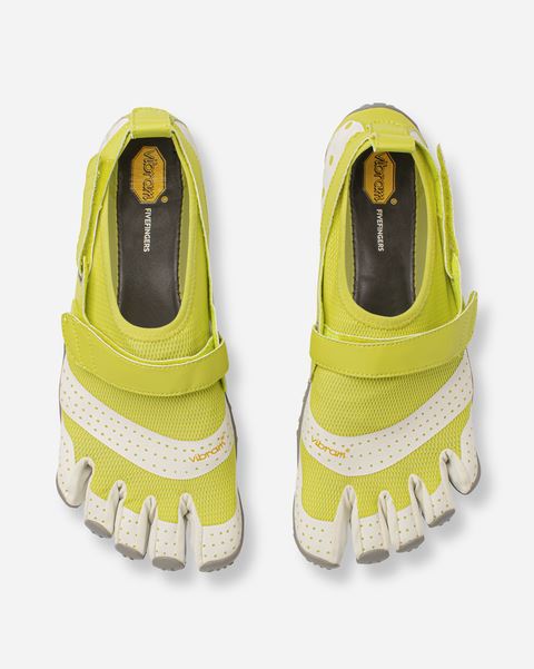 Vibram V Aqua Mens Five Fingers Barefoot Water Shoes - Lime Green/Ivory/Grey
