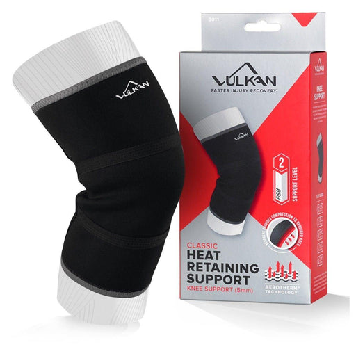 Vulkan Classic Knee Support Compression Sleeve in Black - Neoprene - Level 2FITNESS360