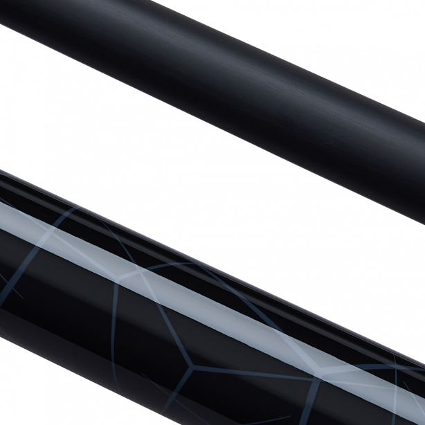 Powerglide  Noir Snooker Cue 2 Piece 57" Fibreglass Composite 10mm Tip Ultra Smooth Gloss Finish