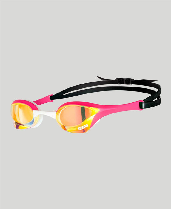 Arena Swimming Goggles Cobra Ultra Swipe Mirror - Anti Fog - Copper / Pink