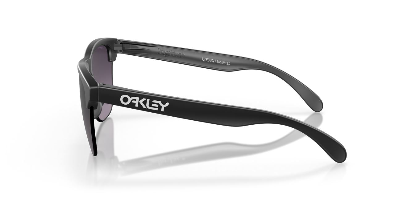 Oakley Frogskins Lite Sports Sunglasses Grey Gradient Lenses Matte Black Frame