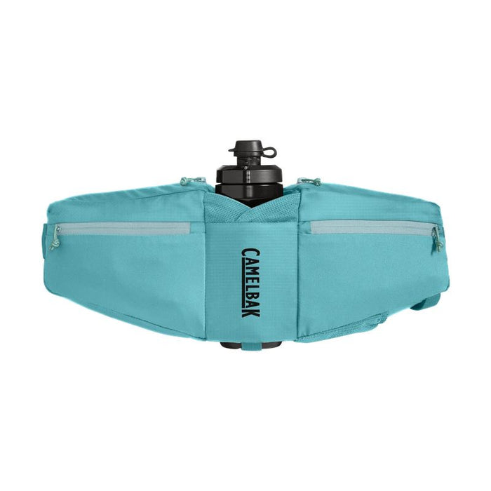 CamelBak Podium Flow 2 Waist Pack with 21oz Podium Dirt Bottle Lightweight Hydration Belt with Secure Storage