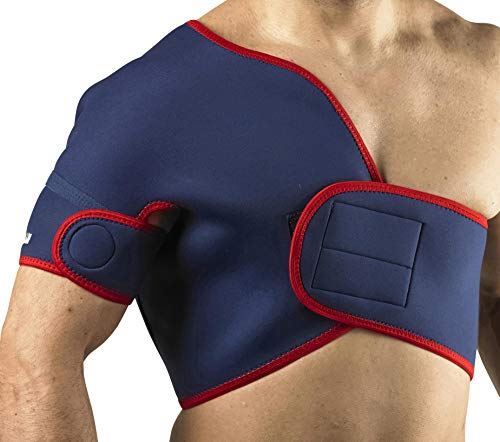 Vulkan Classic Half Shoulder Brace in Black Made of Neoprene - RightFITNESS360