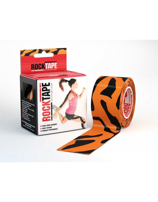 Rocktape Strong Adhesive Kinesiology Tape Patterned Roll - Tiger