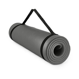 Fitness Mad Stretch Fitness Exercise Mat - 180cm - Grey