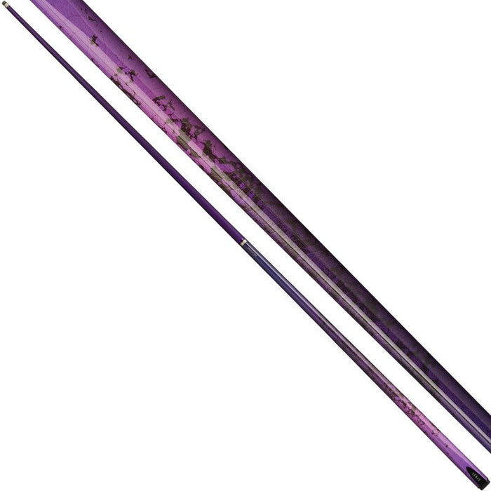 Powerglide  Ignis Snooker Cue 2 Piece 57" Carbon 10mm Tip Smooth Finish - Purple