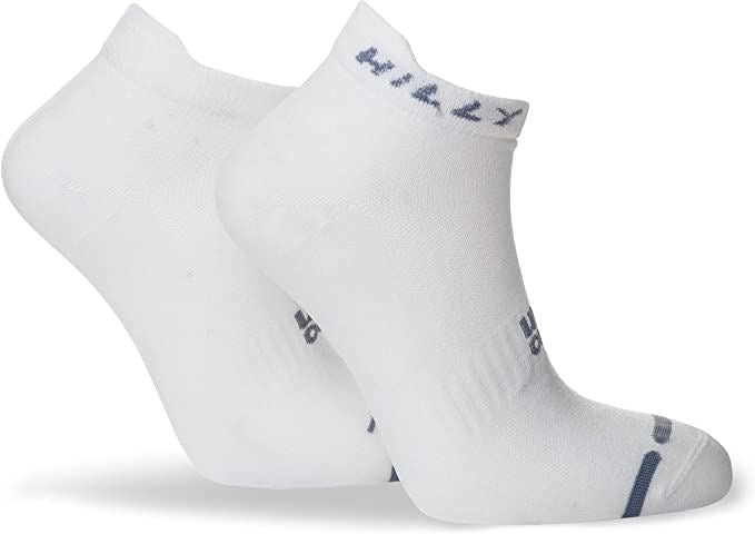 Hilly Unisex Active Socklets Ankle Jogging Socks White/Grey - 3 Pairs for 2