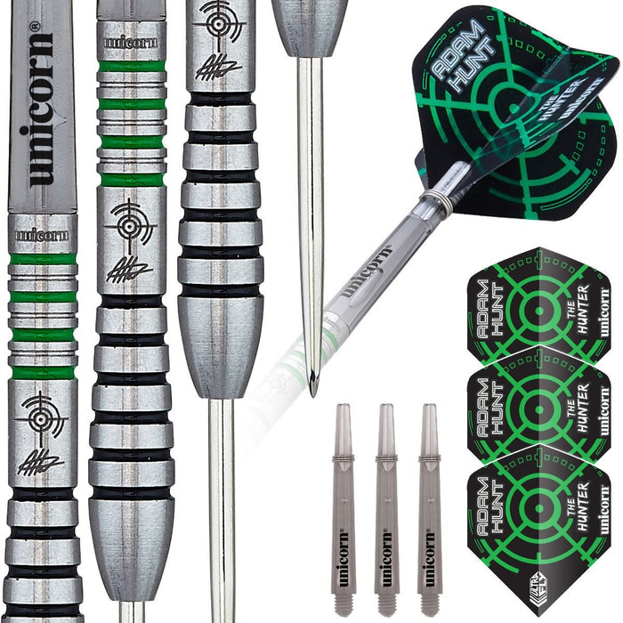 Unicorn Darts Contender Adam Hunt 90% Tungsten 23g Steel Tip Darts Set
