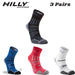 Hilly Unisex Ankle Socks Twin Skin Double Layer Sports Wear - 3 Pairs for 2Hilly