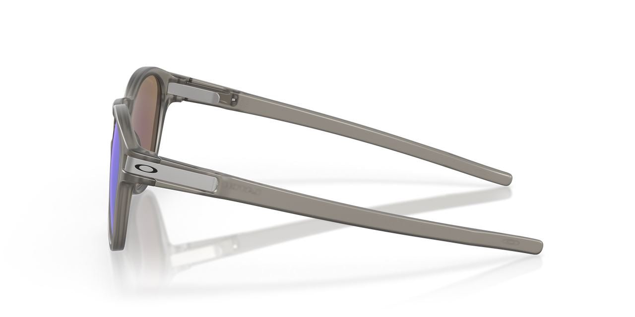 Oakley Latch Sunglasses Polarized Sapphire Lens Matte Clear Frame Driving SportsOakley