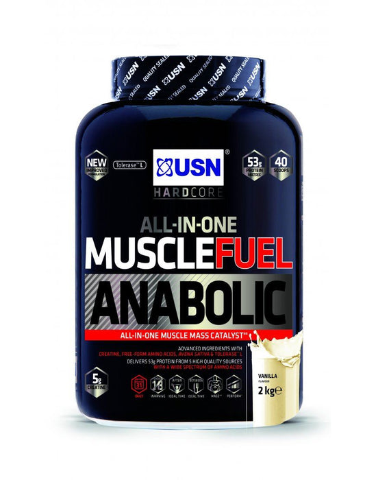USN Muscle Fuel Anabolic All In One Muscle Mass And Growth Shake Powder - 2kg