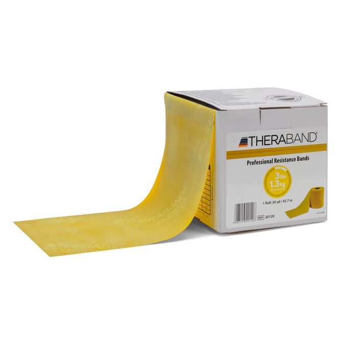 THERABAND Light 50 Yard Latex Resistance Bands ForPhysio, Rehab & Strength