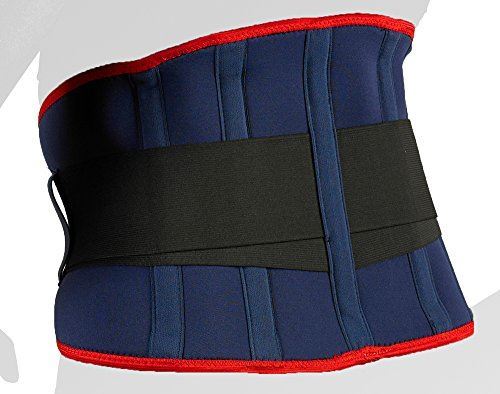 Vulkan Classic Back & Lumbar Support Brace in Black Made of Neoprene