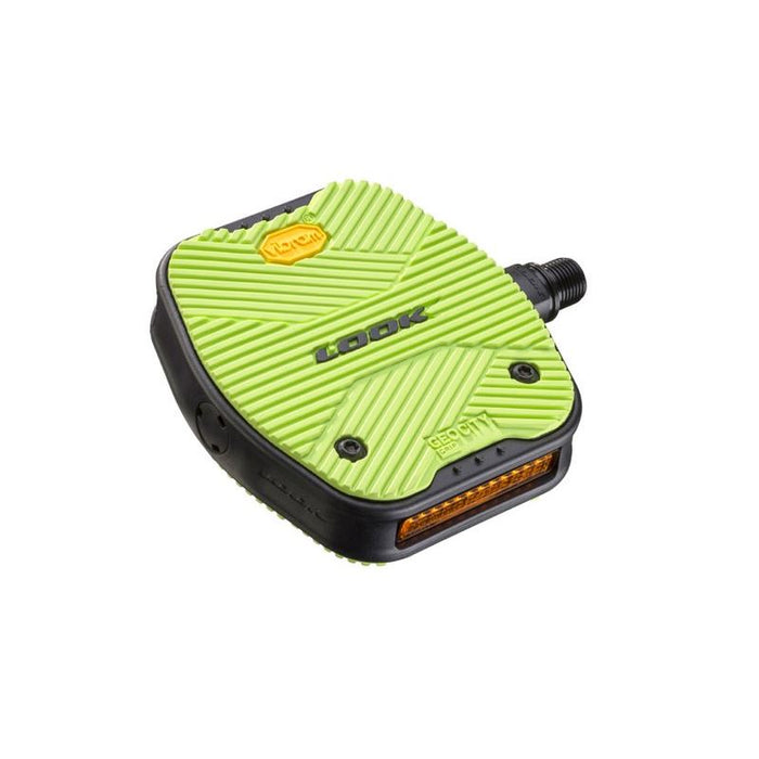 LOOK Geo City Flat Grip Pedals Urban & City Bike Pedals - Lime