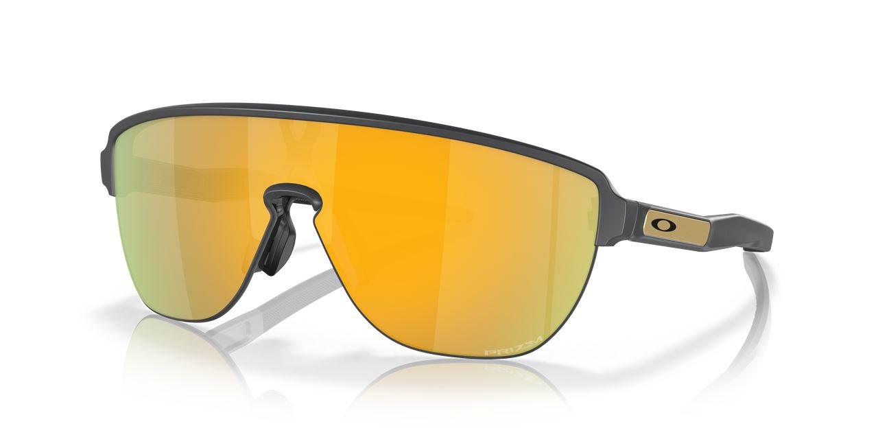 Oakley Corridor Sunglasses Matte Carbon Sports Frame 24k Iridium Lenses DrivingOakley