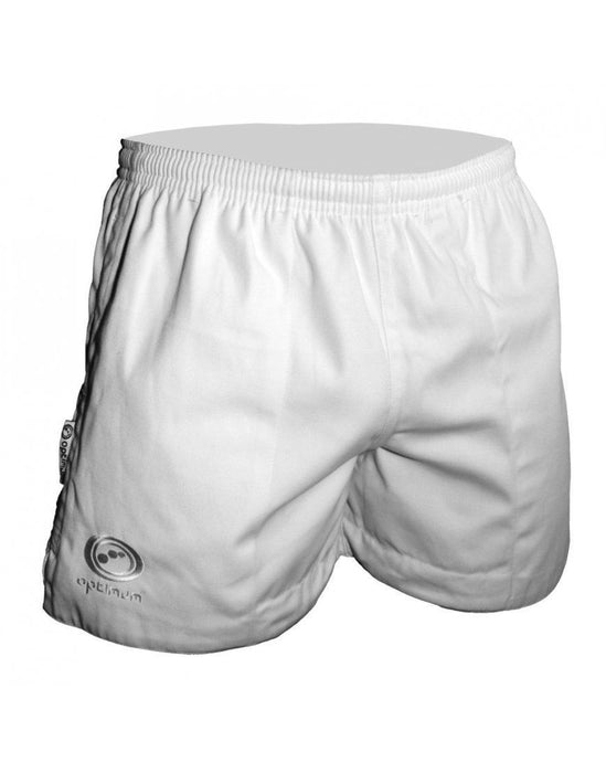 Optimum Sports Auckland Rugby Shorts Game Jogging Running & Training - White