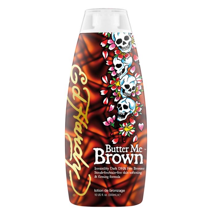Ed Hardy Tanning Lotion Tan Accelerator Butter Me Brown DHA Free Bronzer - 300ml