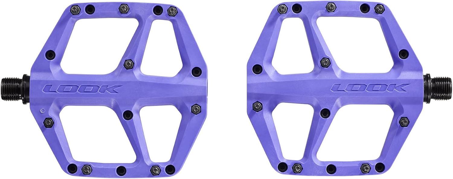 LOOK Trail Fusion Bike Pedals Lightweight Composite Flat With 8 Pinks