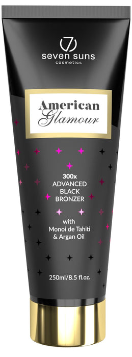 Seven Suns American Glamour Tanning Lotion 300x Advanced Black Bronzer- 250ml