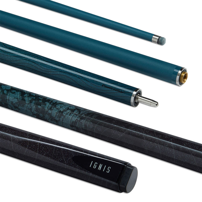 PowerGlide Ignis 2-Piece 50/50 Carbon Snooker Cue 10mm Tip